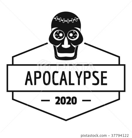 Zombie monster logo, simple black style Zombie monster logo, simple black style 37794122