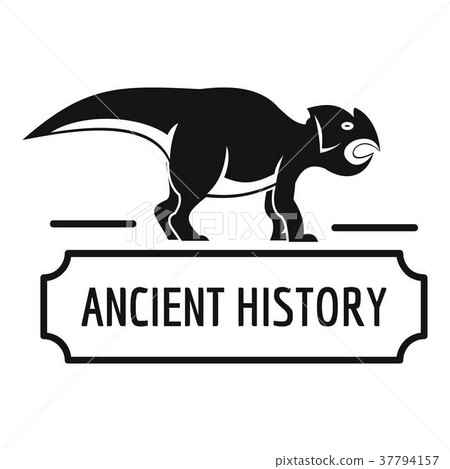 Ancient history logo, simple black style Ancient history logo, simple black style 37794157
