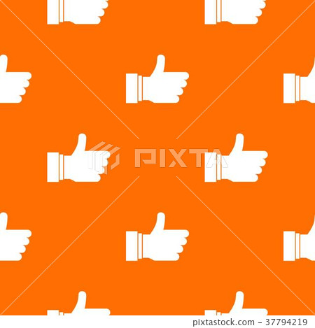 Thumb up sign pattern seamless 37794219