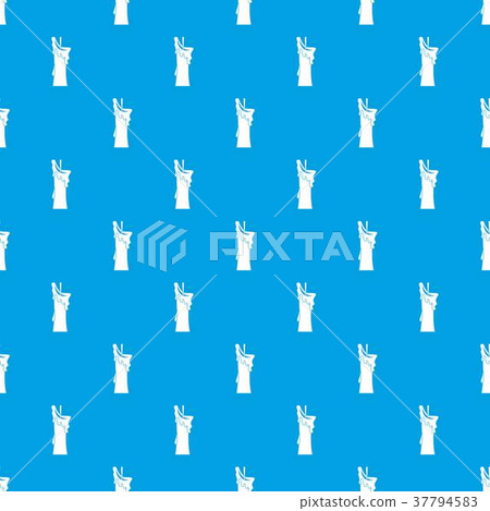 Little candle pattern seamless blue Little candle pattern seamless blue 37794583