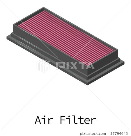 Air filter icon, isometric 3d style Air filter icon, isometric 3d style 37794643