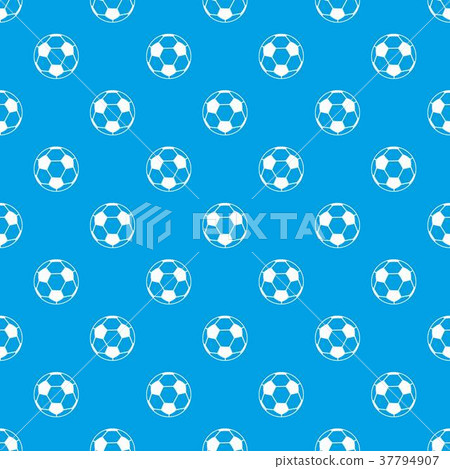 Soccer ball pattern seamless blue Soccer ball pattern seamless blue 37794907
