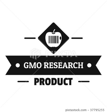 Gmo product logo, simple black style 37795255