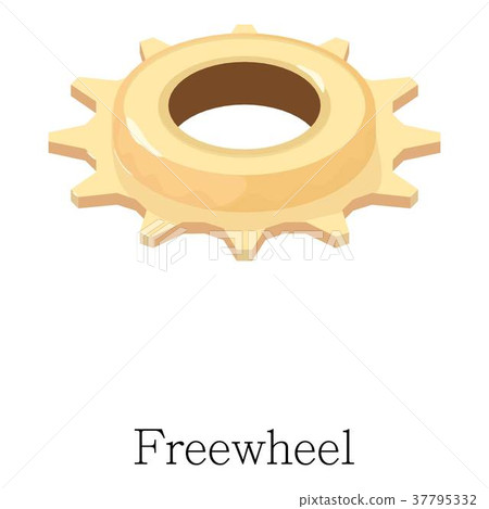 Freewheel icon, isometric 3d style Freewheel icon, isometric 3d style 37795332