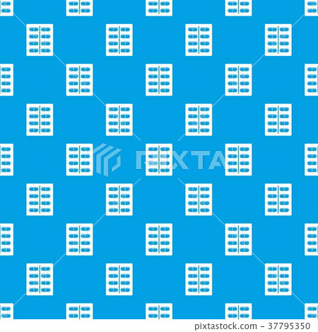 Capsules pattern seamless blue Capsules pattern seamless blue 37795350