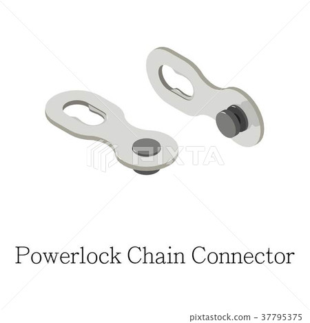 Chain connector icon, isometric 3d style Chain connector icon, isometric 3d style 37795375