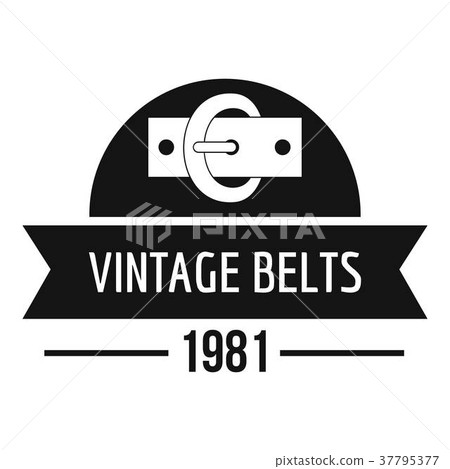 Buckle vintage logo, simple black style Buckle vintage logo, simple black style 37795377
