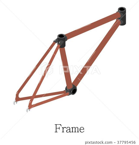 Frame bicycle icon, isometric 3d style 37795456