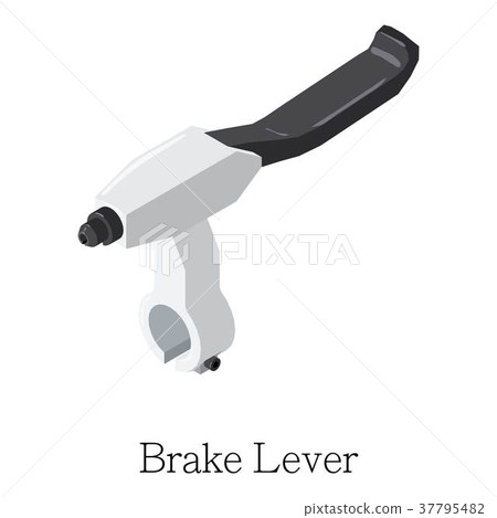 Brake lever icon, isometric 3d style 37795482