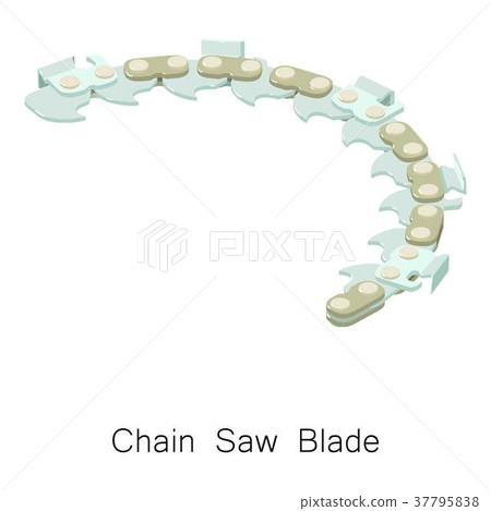 Chain saw blade icon, isometric 3d style 37795838