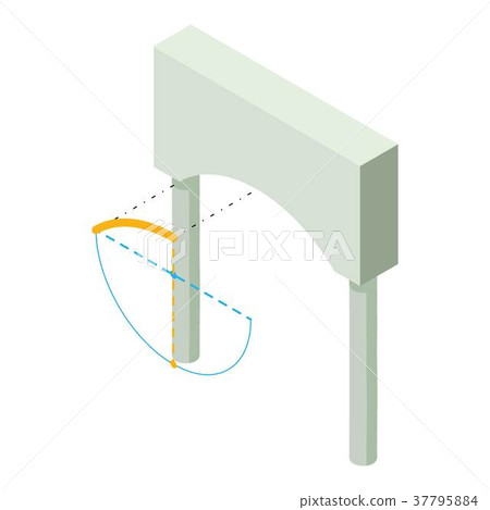 Arch building icon, isometric 3d style - Stock Illustration [37795884 ...