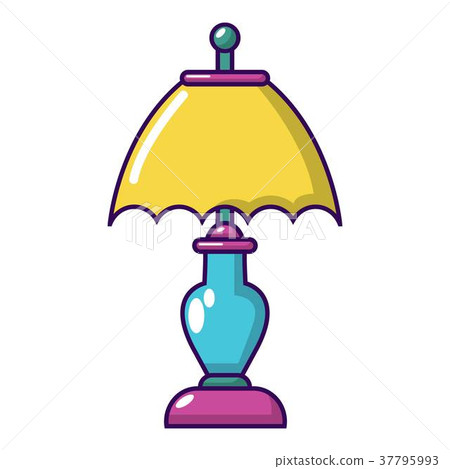 Shade lamp icon, cartoon style 37795993