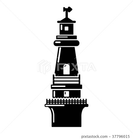 Sea beacon icon, simple style - Stock Illustration [37796015] - PIXTA