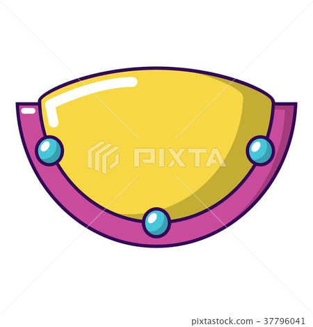 Oval lamp icon, cartoon style Oval lamp icon, cartoon style 37796041