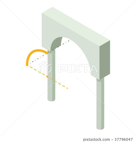 Arch built icon, isometric 3d style 37796047