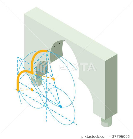 Arch architecture icon, isometric 3d style - Stock Illustration ...