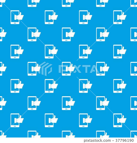 Super phone pattern seamless blue Super phone pattern seamless blue 37796190