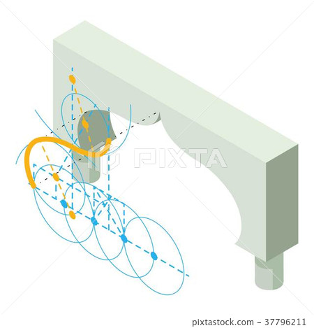Arch design icon, isometric 3d style 37796211
