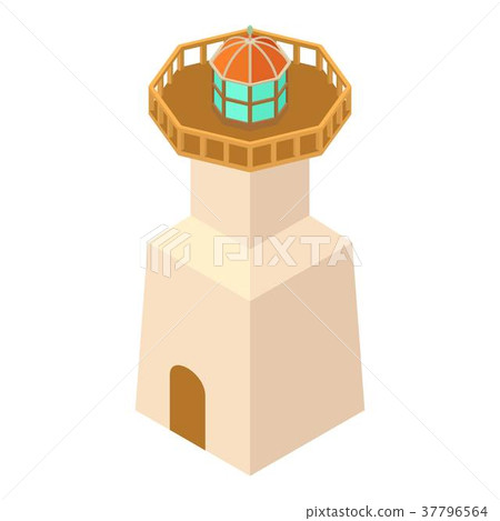 Lighthouse navigation icon, isometric 3d style Lighthouse navigation icon, isometric 3d style 37796564