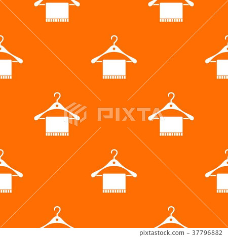 Scarf on coat hanger pattern seamless Scarf on coat hanger pattern seamless 37796882