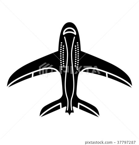 Aircraft icon, simple style Aircraft icon, simple style 37797287