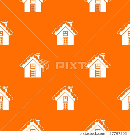 Small snowy cottage pattern seamless Small snowy cottage pattern seamless 37797293