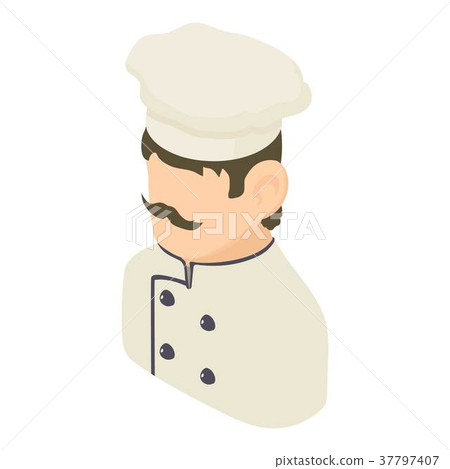 Chef man icon, isometric 3d style - Stock Illustration [37797407] - PIXTA