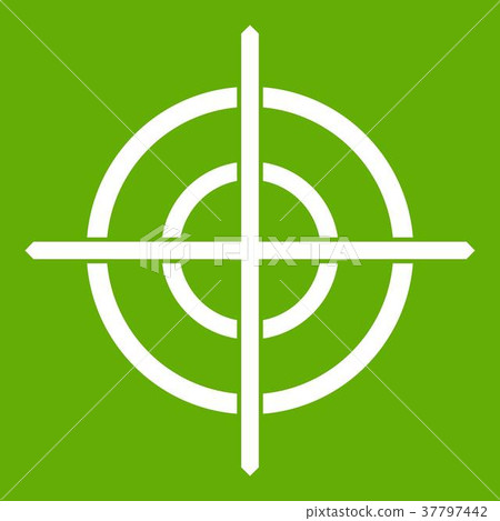 Target crosshair icon green 37797442