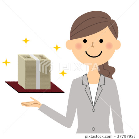 A woman offer of a suit A woman offer of a suit 37797955