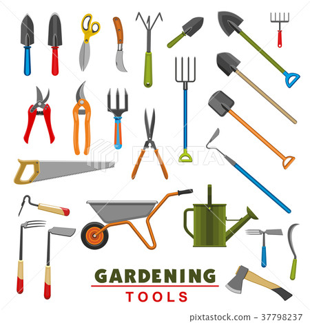 farmer tools clipart icons