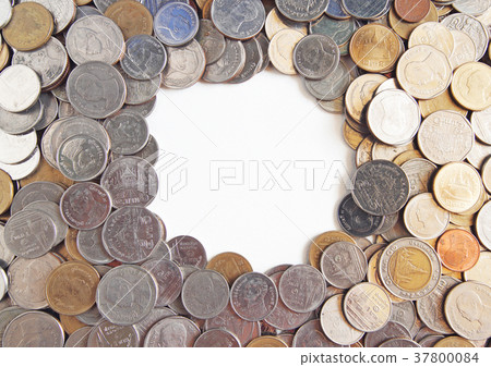 Coins texture for use background Coins texture for use background 37800084