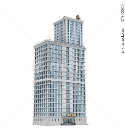 3d rendering of a white high office building with 3d rendering of a white high office building with 37800509