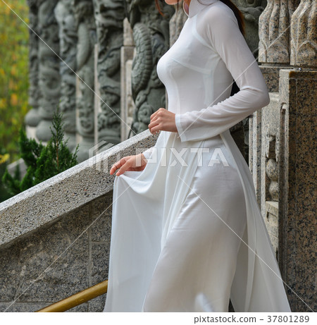 A woman in Vietnamese traditional dress A woman in Vietnamese traditional dress 37801289