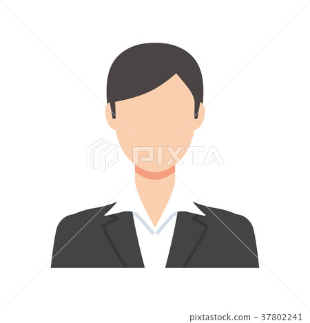 Woman in a suit Front Shoulder from above 37802241