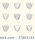 set of outline tortilla or sandwich tacos icons 37803193