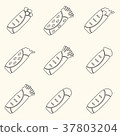 set of outline tortilla food icons set eps10 37803204