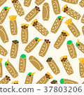 set of color tortilla food icons seamless pattern 37803206