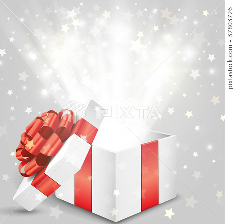 閃閃發光的星星彈出現在的盒子 37803726