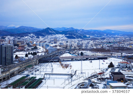 City view towards Kitakami River from Marios 37804037
