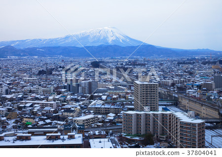 我們從馬里奧斯看雪景山的岩手山 37804041