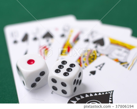 Cards and dice 37806194