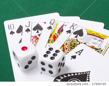 Cards and dice 37806195
