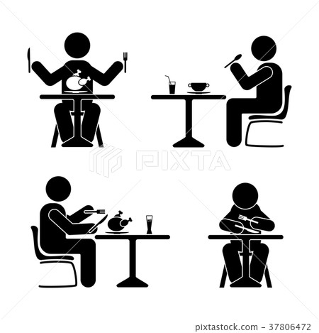 Eating and drinking pictogram 37806472