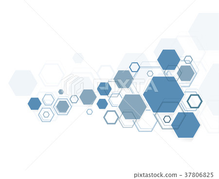 Abstract hexagonal structures Abstract hexagonal structures 37806825