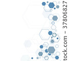 Abstract hexagonal structures 37806827