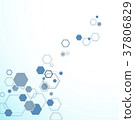 Abstract hexagonal structures 37806829