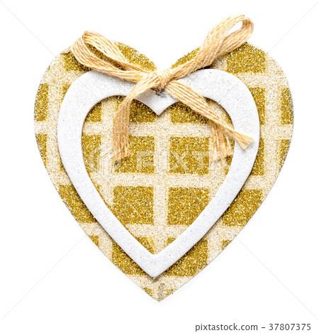 wooden heart handmade decorated yellow glitter wooden heart handmade decorated yellow glitter 37807375