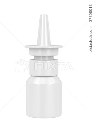 Nasal spray isolated on white Nasal spray isolated on white 37808018