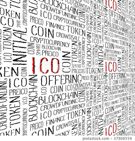 ICO concept words pattern - Stock Illustration [37808559] - PIXTA