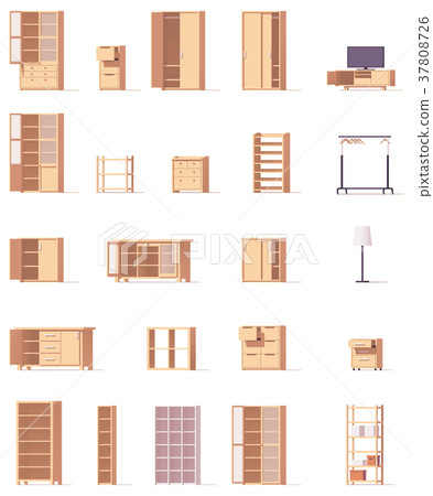 Vector cabinets set 37808726